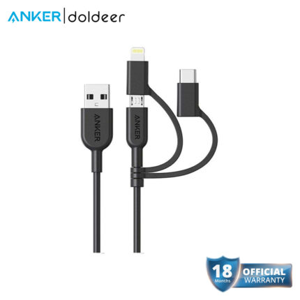 Anker PowerLine II USB 3‑in‑1 Cable – Universal Cable