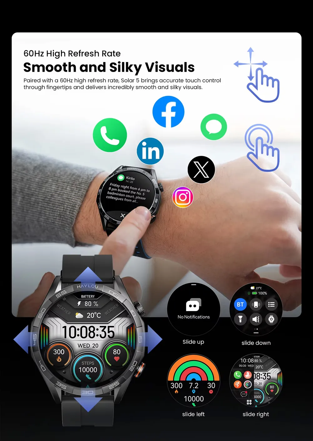 Haylou Solar 5 AMOLED Calling Smart Watch