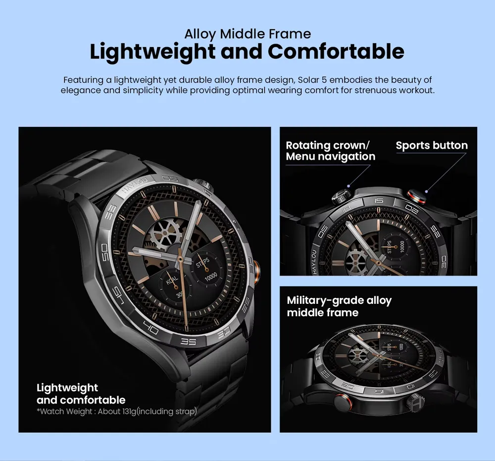 Haylou Solar 5 AMOLED Calling Smart Watch