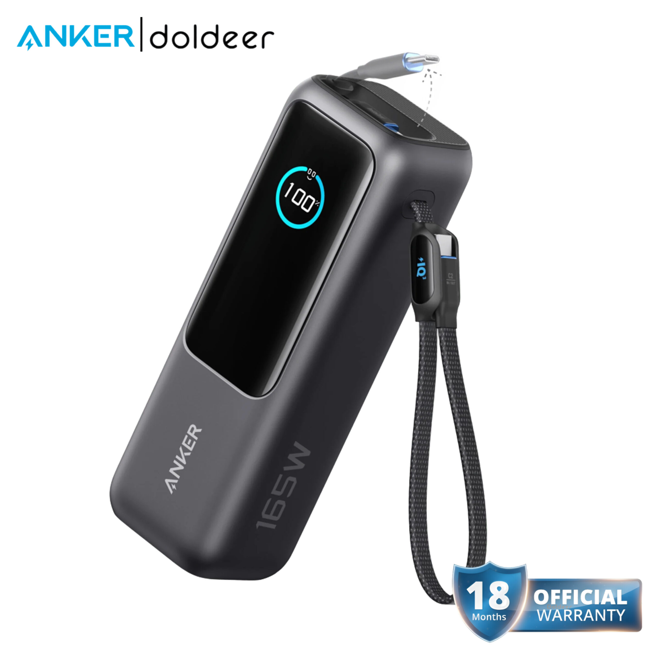 Anker 25K 165W Fast Charging Laptop Power Bank Black Anker 25K 165W Fast Charging Laptop Power Bank Black