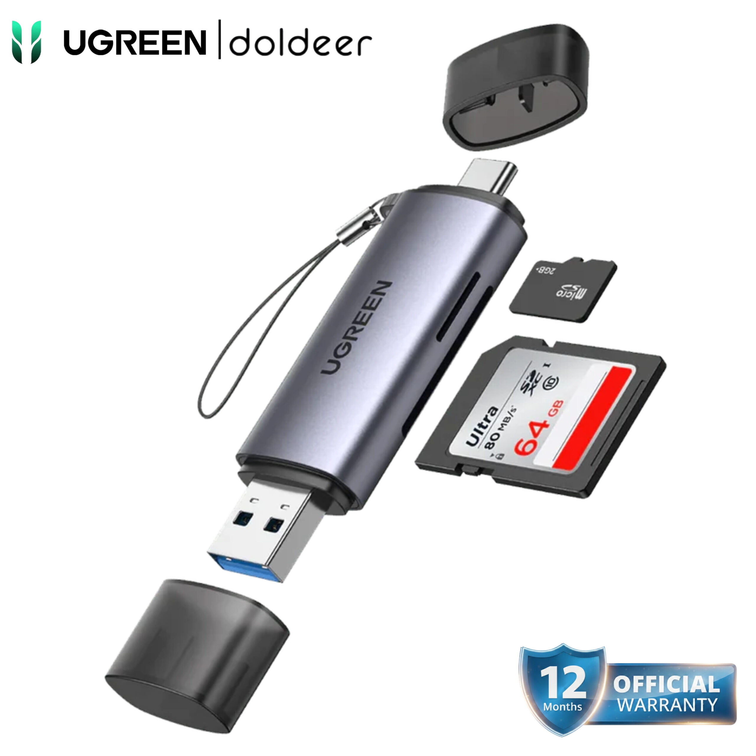 UGREEN CM185 2-in-1 USB-C OTG Card Reader UGREEN CM185 2-in-1 USB-C OTG Card Reader